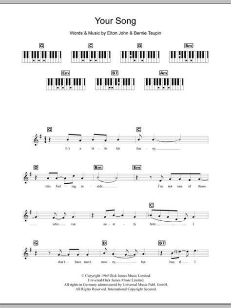 Your Song Piano Chords Ubicaciondepersonas Cdmx Gob Mx