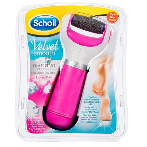 Scholl Velvet Smooth Foot Pedi Hard Skin Remover Pink Zoom Health