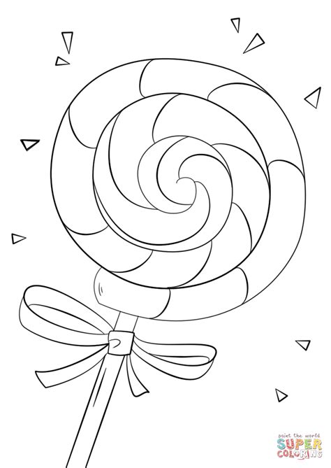 Lollipop coloring page | Free Printable Coloring Pages