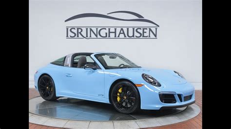 2018 Porsche 911 Targa 4 GTS in PTS Gulf Blue - 134478 - YouTube