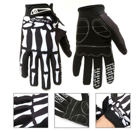 Mens Full Finger Skeleton Gloves Gloves Skeleton Gloves Motorcycle