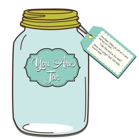 Here are the detailed instructions for the i love you jar: The 'You Are' Jar of Positive Affirmations | Self esteem ...