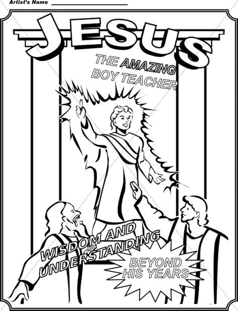 Jesus teaches in the synagogue bible reference: Jesus Teaching In The Synagogue Coloring Page Sketch ...