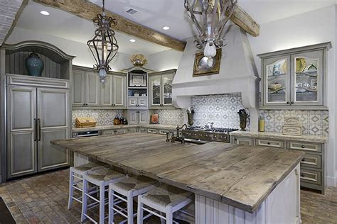 The open concept between the kitchen, living room and dining room reflect laidback new england style, especially with wide views of the sea through floor to ceiling windows. out of this world kitchen island with plank top. | Wood ...
