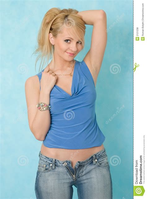 Sexy Meisje Stock Foto Image Of Spijkerbroek Verheerlijking