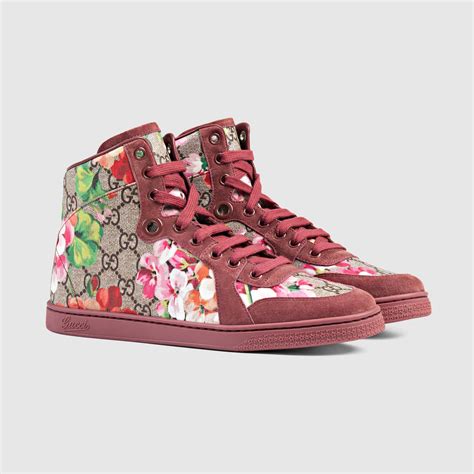 Gg Blooms High Top Sneaker Gucci Womens Sneakers