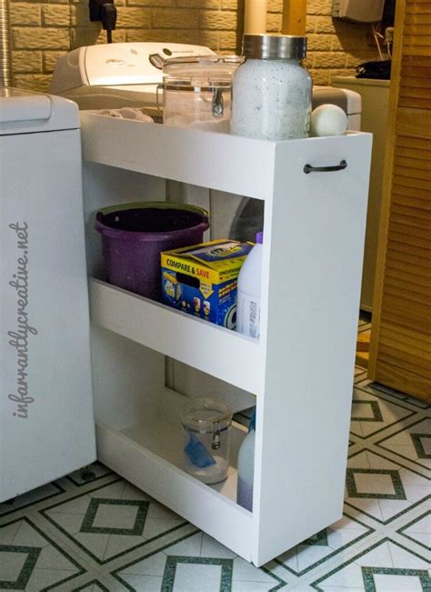 Maybe you would like to learn more about one of these? Slim Rolling Laundry Room Storage Cart - Free DIY Plan