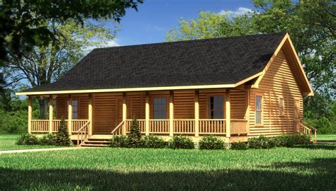 Log cabins are perfect for vacation homes, second homes, or those looking to downsize into a smaller log home. Lakeshore - Plans & Information | Southland Log Homes