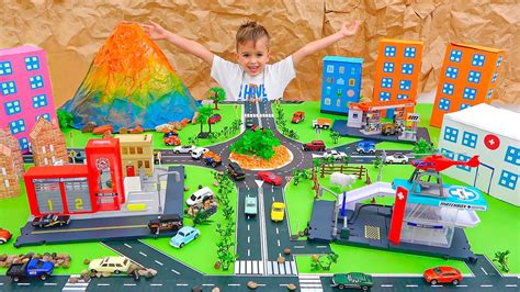 Vlad And Niki Play With Toy Cars And Build Matchbox City Game Videos