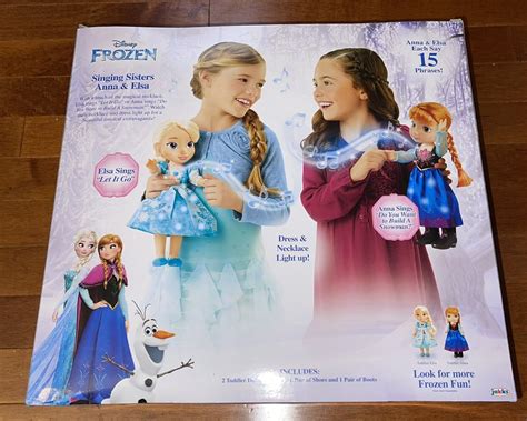 2017 Disney Frozen Singing Sisters Anna And Elsa Dolls New Light Up Read Ebay