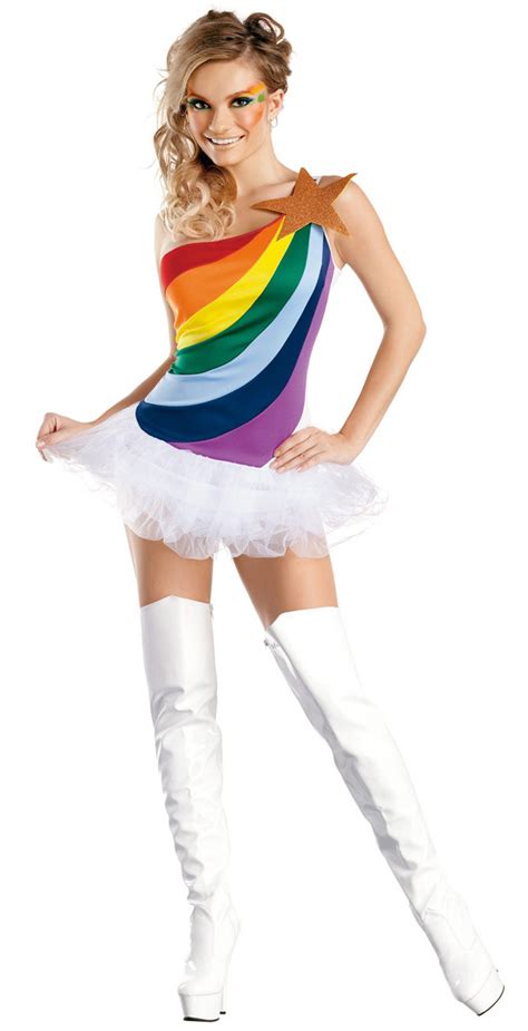 Sexy Rainbow Costume N4439