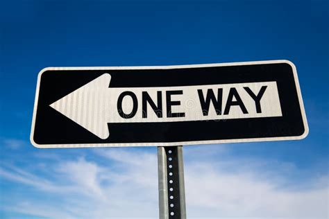 One Way Arrow Sign In Usa Stock Photo Image Of Guidance 35469460