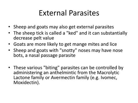 Ppt Livestock Parasite Control Powerpoint Presentation Free Download