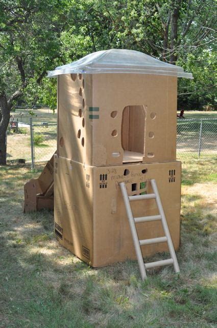 2 Story Cardboard Clubhouse 7 Steps With Pictures Instructables