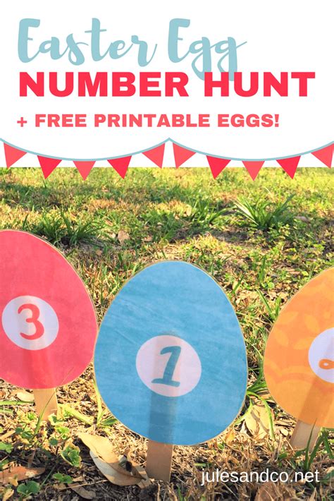 Preschool Easter Egg Number Hunt Free Printable Jules And Co