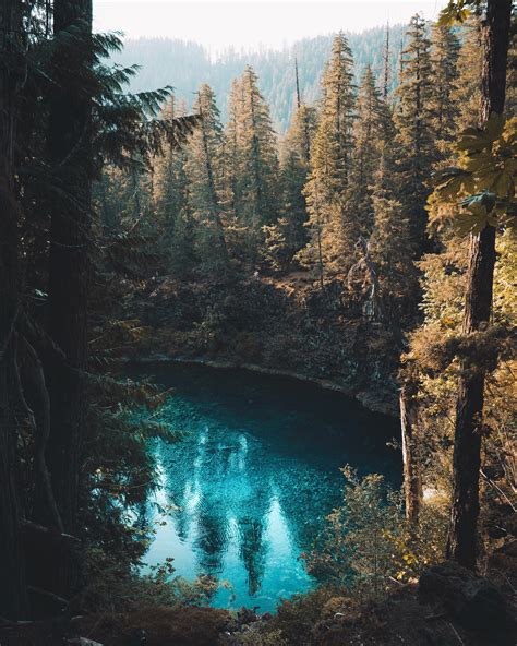 Emerald Blue Lake In Oregon Usa Oc 5000×4000 Smitherstech