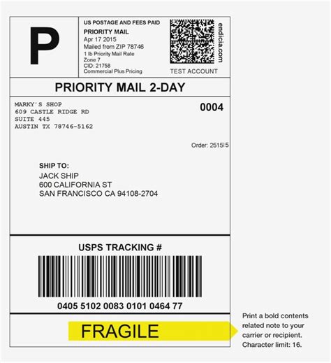 Ordered these a few years ago but accidentally got the wrong size. Shipping Label Format Dawaydabrowaco With Regard To ...