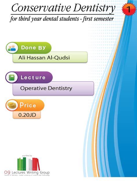 Lecture 1 Operative Dentistry Script Dentistry Tooth