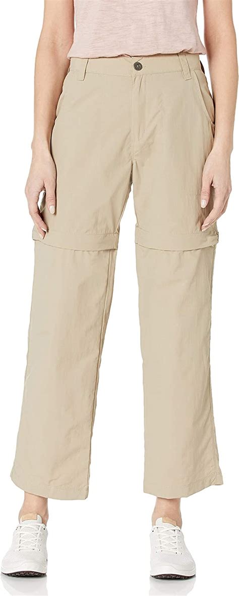 White Sierra Womens Point 29 Inseam Convertible Pants X Small Khaki