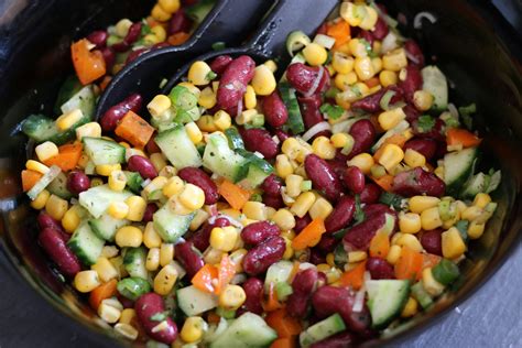 Mais- Bohnen-Salat zum Grillen