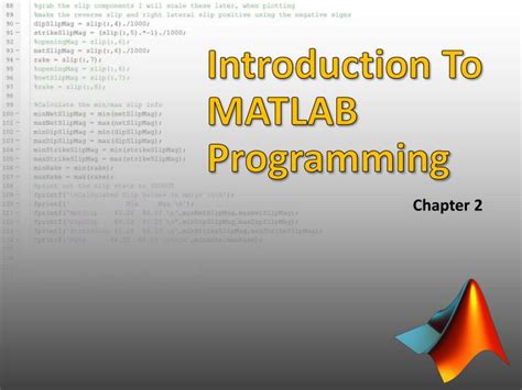 Ppt Introduction To Matlab Programming Powerpoint Presentation Free