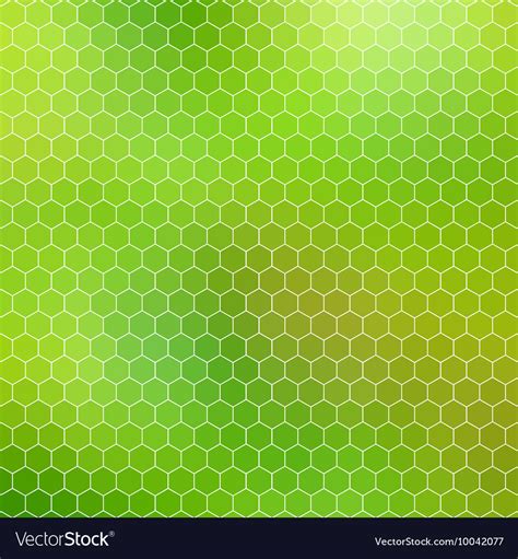 Green Honeycomb Abstract Geometric Hexagon Grid Vector Image