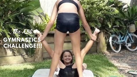 The Abc Gymnastics Challenge On A Slipnslide Youtube