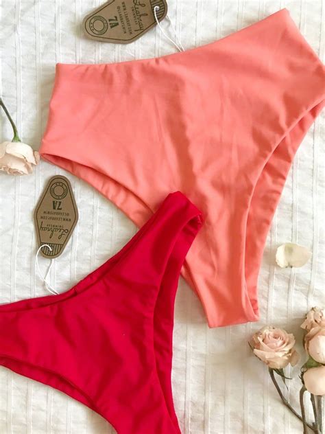 Reversible Bikini Bottoms Sewing Pattern PDF Women S High Etsy In Swimwear Sewing