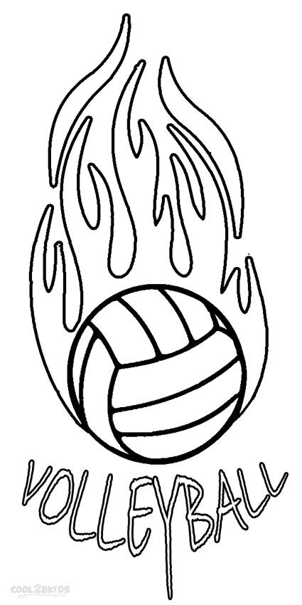 Printable Volleyball Coloring Pages For Kids Cool2bkids Volleyball