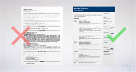 Other popular free cv formats. Auditor Resume: Sample & Guide (20+ Examples)