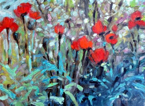 Daily Painters Of Colorado Poppies And Sunlight Original Oil Poppy