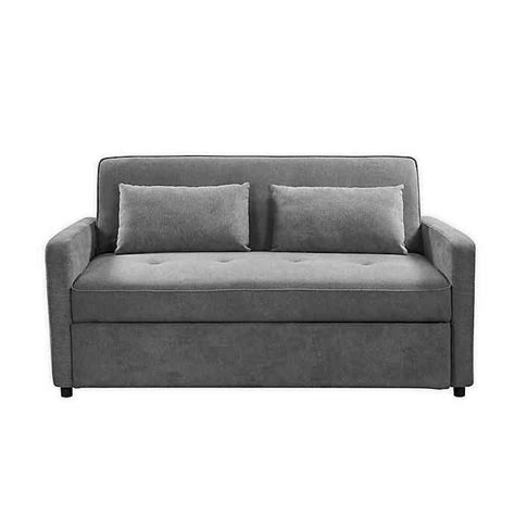 Lifestyle solutions austin sofas, 80.7 w x 31.1 d x 32.3 h, dark grey. Lifestyle Solutions® Serta® Filmore Convertible Queen Sofa ...