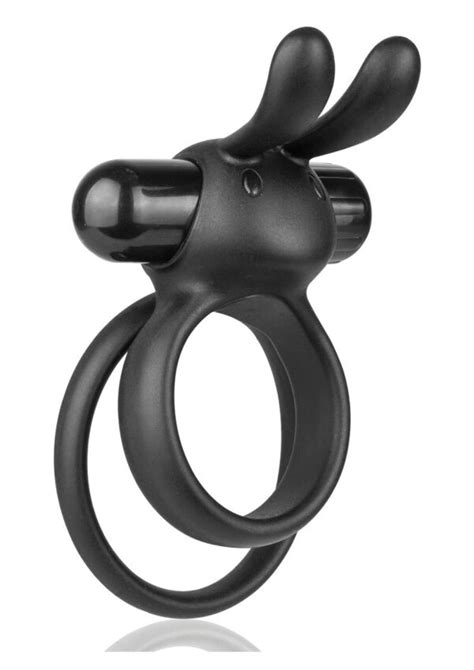 Ohare Xl Vibrating Double Cock Ring Black Playfulyou