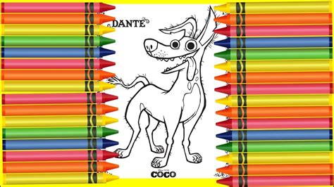 Dante and miguel coco coloring page | disney coloring pages. Disney Pixar Coco Coloring -Dante - YouTube
