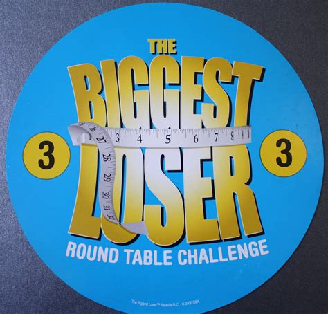 Parts Only The Biggest Loser Board Game 3 Round Table Challenge