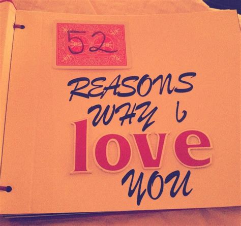52 reasons why i love you scrapbook different take on the original made this for m… 52