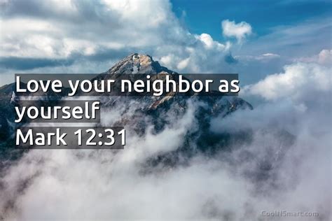 Quote Love Your Neighbor As Yourself Mark 1231 Coolnsmart