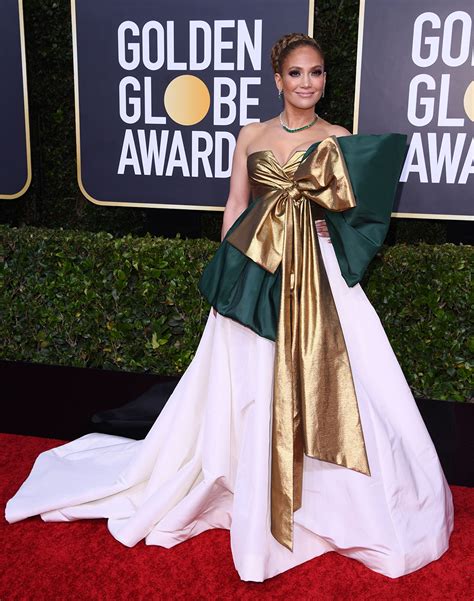 Jennifer Lopez Golden Globes 2020 Red Carpet Style Has Dramatic Vibes