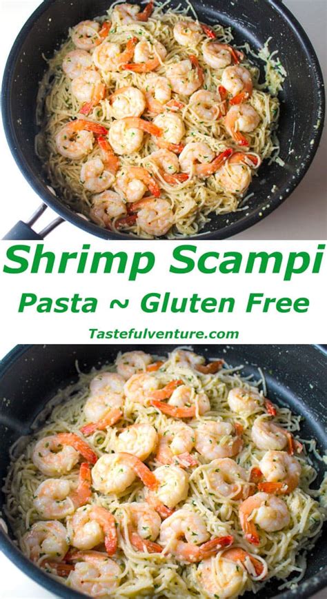 It features walnuts, peas, and prosciutto alongside seapak® shrimp! Shrimp Scampi Pasta (Gluten Free) - Tastefulventure