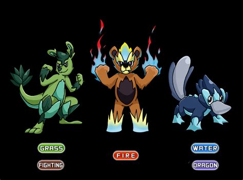 Heres The Evolution Of The Starter Trio That I Made A Few Days Ago
