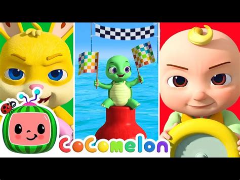 Balloon Boat Race Animal Edition Cocomelon Nursery Rhymes And Kids