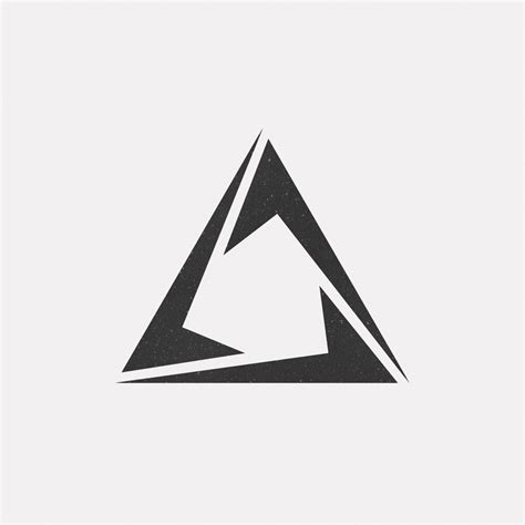 Minimalist Geometric Triangle Logo Geometric Triangle Tattoo Logo