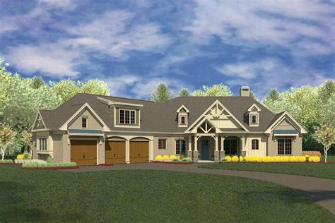 Plan 360068dk Country Craftsman House Plan With 45 Degree Angled
