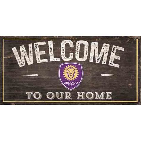 Orlando City Welcome Sign Orlando Soccer Sign Sports Wreath Shop
