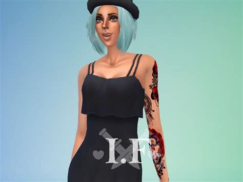 Female Arm Tattoo Left With Roses Found In Tsr Category Sims 4 Female