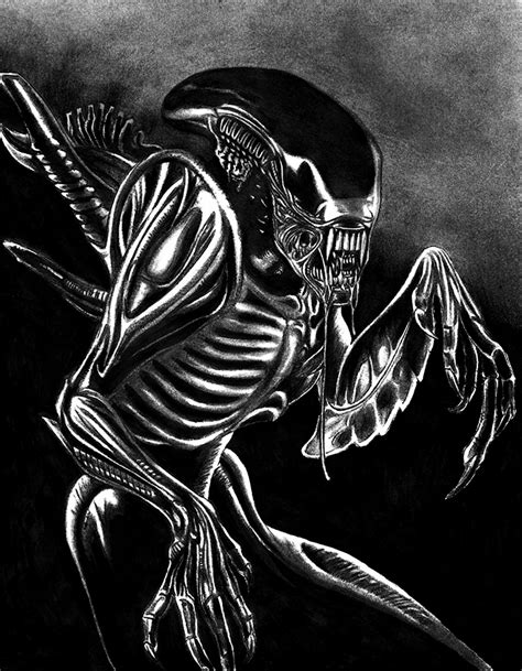 Based on a story by o'bannon and ronald shusett. "ALIEN" (Xenomorfo) por MurdeR | Dibujando