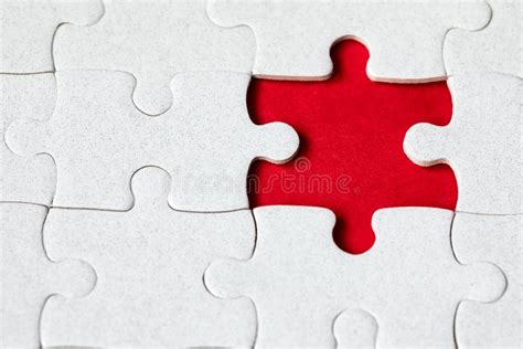 Jigsaw Puzzle With Missing Piece Missing Puzzle Pieces Concept Image