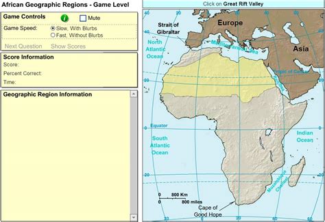 Interactive Map Of Africa Geographic Regions Of Africa Game Sheppard