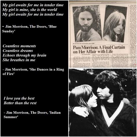 Pamela Susan Courson Morrison Jim Morrisons Common Law Wife Muse