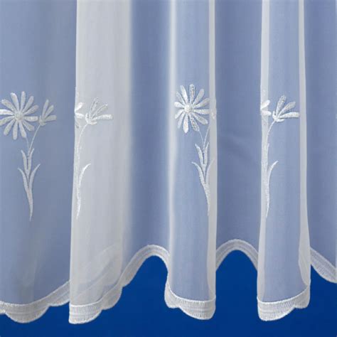 Merryfeel blackout window curtain panels. White Patterned Voile Curtains